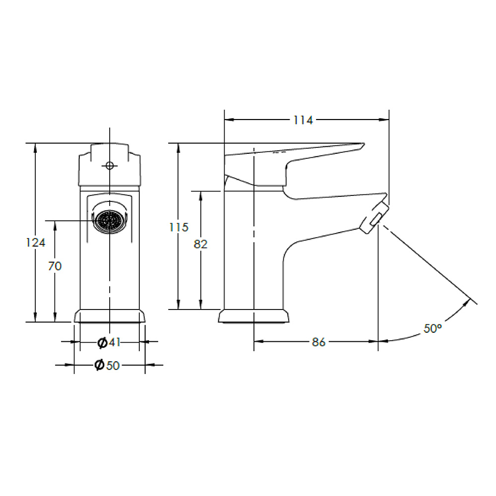 single handle one hole brass bathroom faucet ( torneira banheiro )