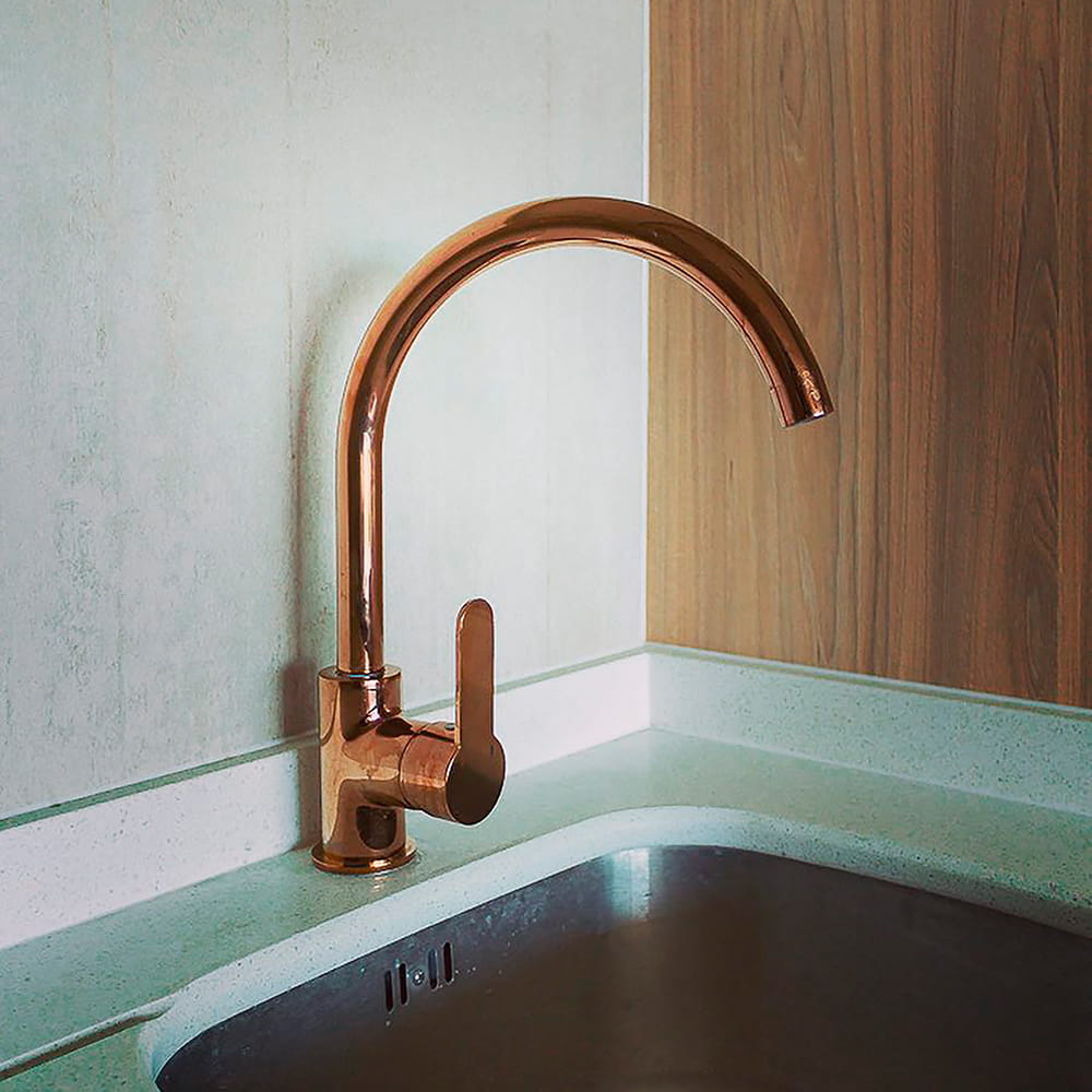 Flexible Hose Single-Lever Vertical Kitchen Mixer Arona Line