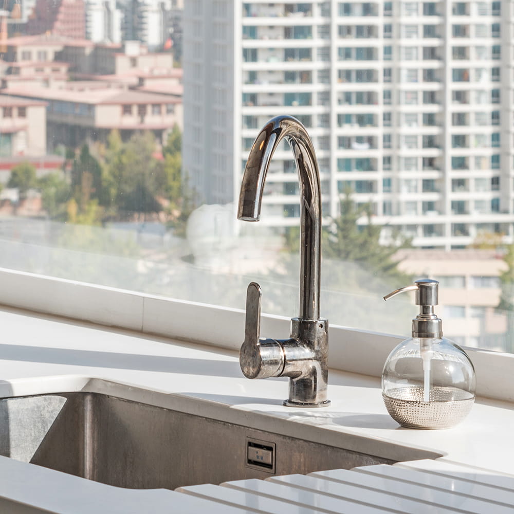 Flexible Hose Single Lever Vertical Kitchen Taps