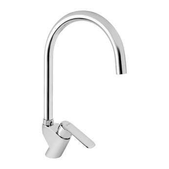 Cheap chrome plated single handle kitchen sink dishwasher tap mixer