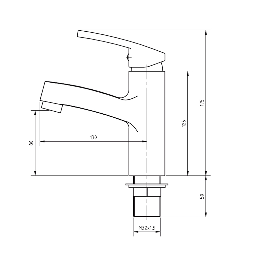 Single Lever Lead Free Chrome Basin Sink Water Tap