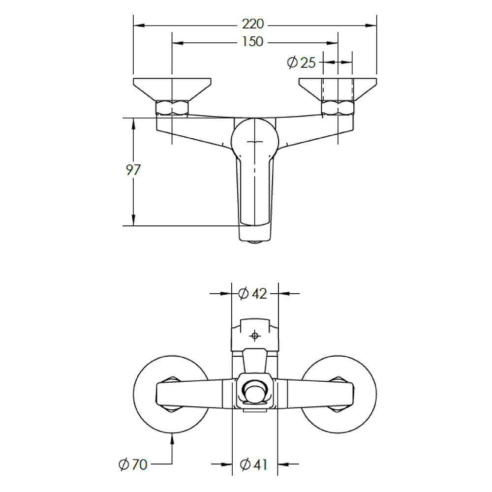 35mm Single Lever Bath Mixer Bathroom Shower Set System(duchas)