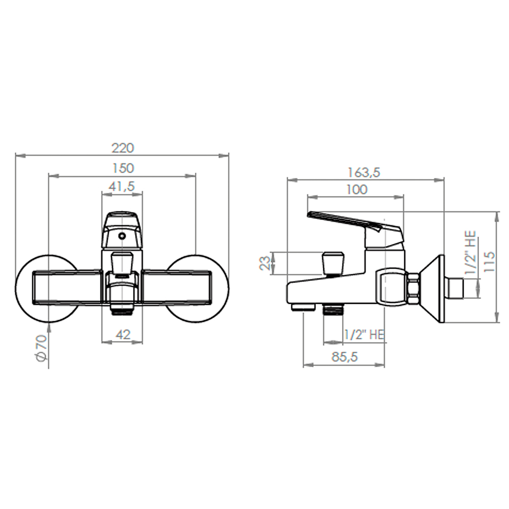 2023 design cheap handheld hot and cold abs tap and shower set mixer