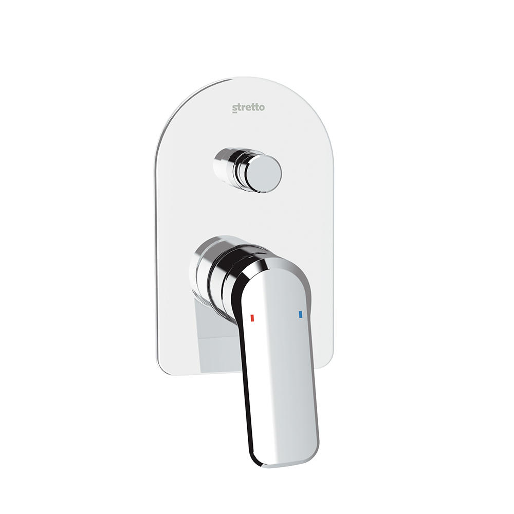 35mm Single Lever In Wall Shower Mixer With Diverter Marsella