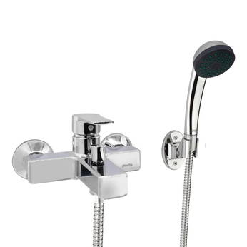 luxury indoor chrome abs handheld bathroom shower faucet head set for home