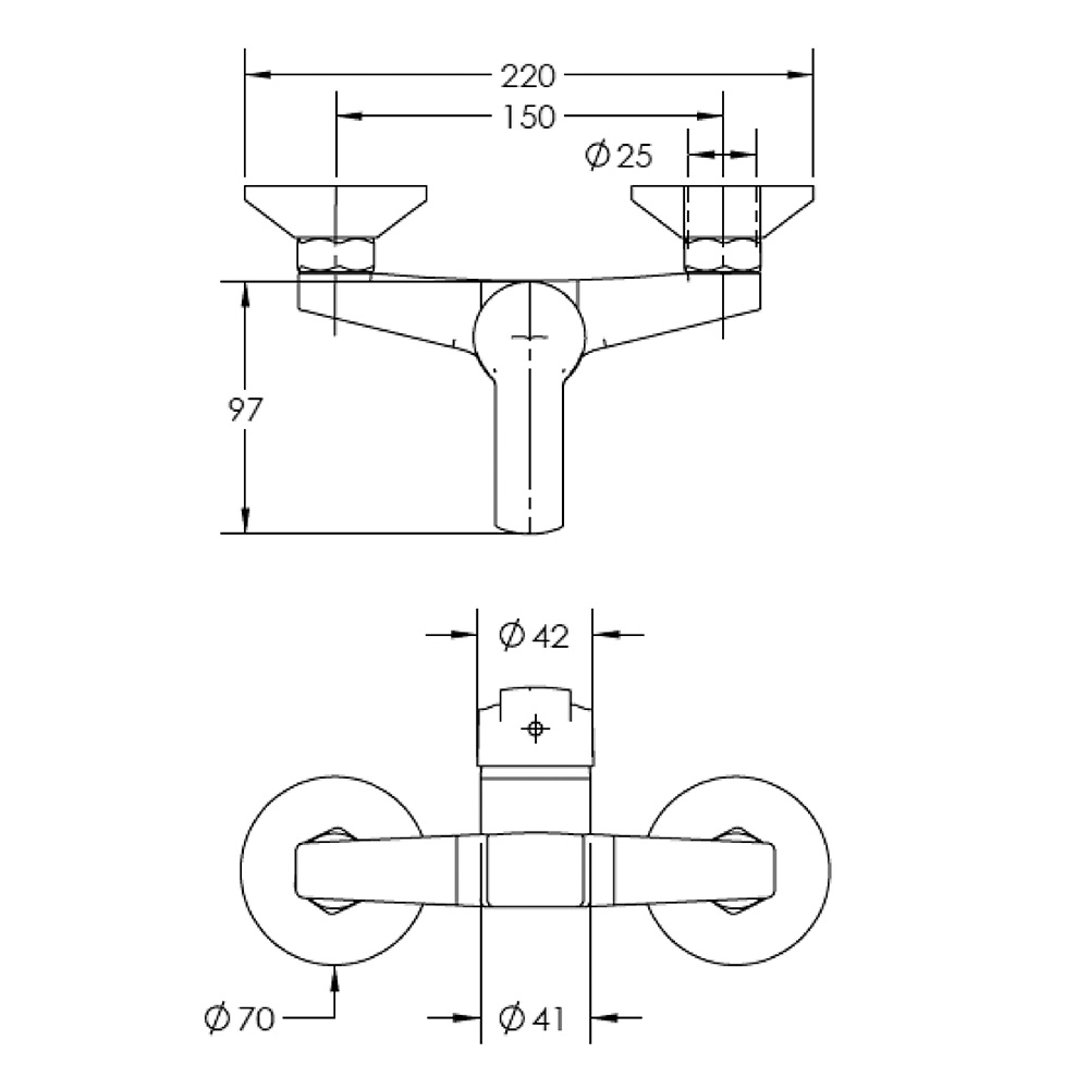 Multi-Color Finishing 35mm Single-Lever Shower Mixer