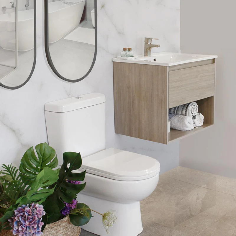 Are cabinet basins available with integrated storage solutions, such as drawers and shelves?