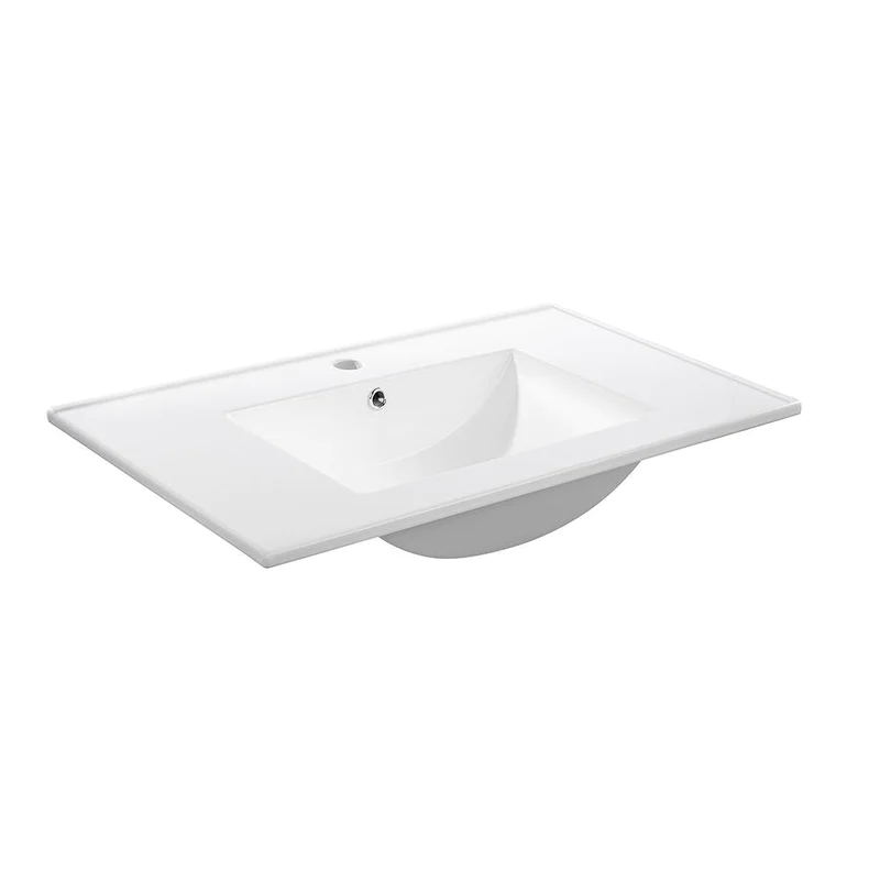 Vitreous China Rectangular Vessel Bathroom Sink