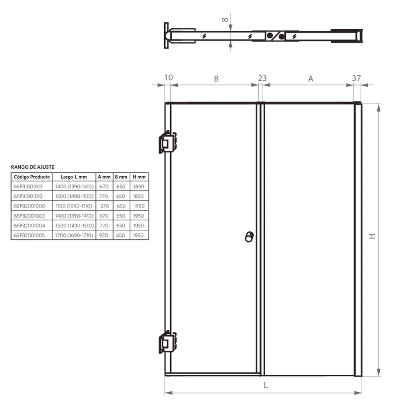 Glass Folding Bath Screen