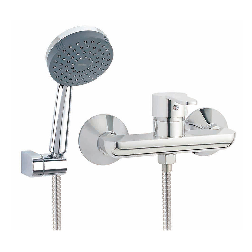 Polished Brass Wall Shower Hot Cold Water Mixer(duchas)