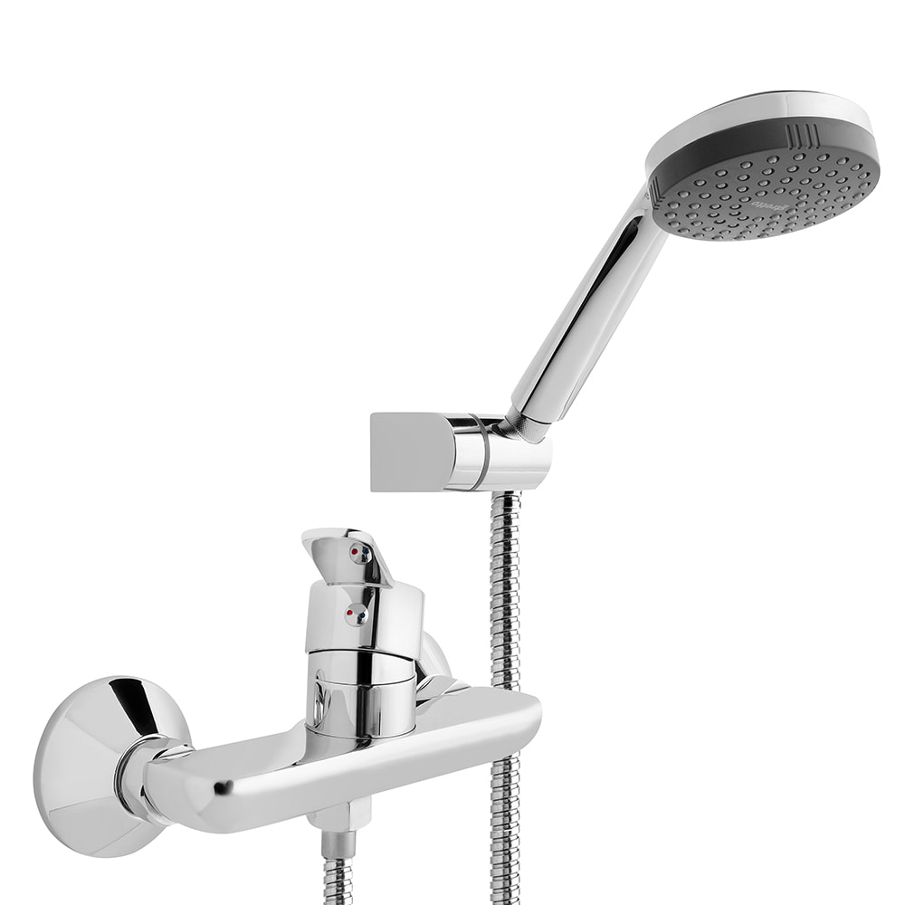 Brushed brass water rainfall shower hand shower for bath