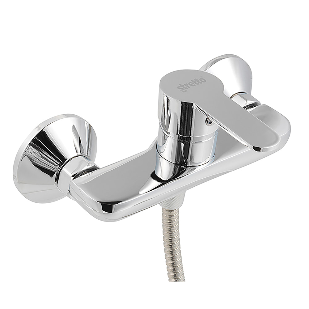 Polished Brass Wall Shower Hot Cold Water Mixer(duchas)