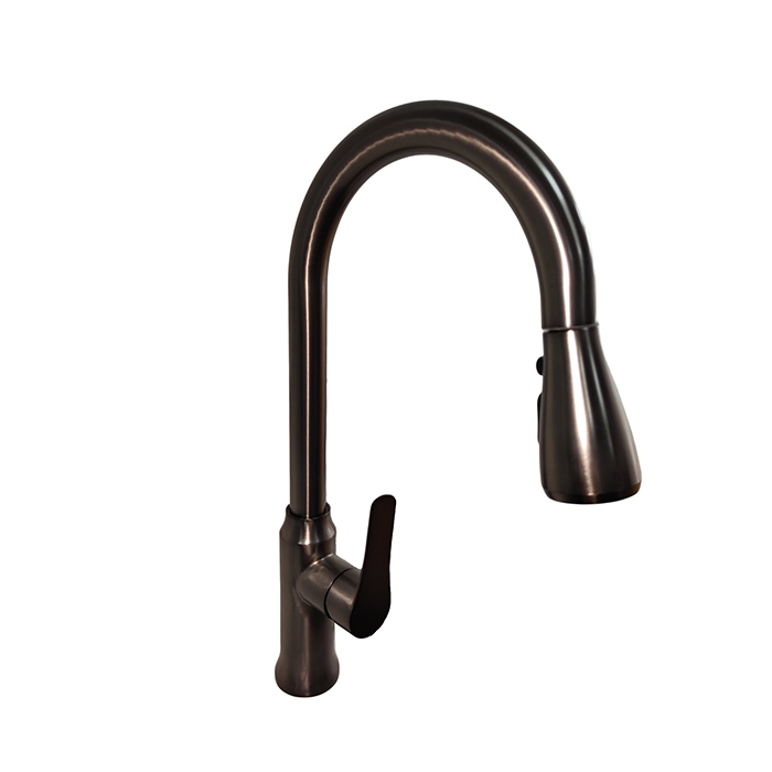 Matte Black Pull Down Spray Kitchen Faucet(griferia)