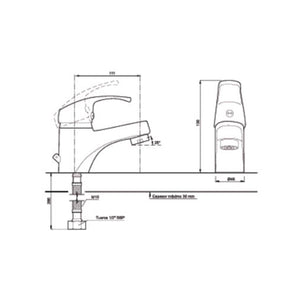 Hot And Cold Water Tap For Wash Basin(griferia)
