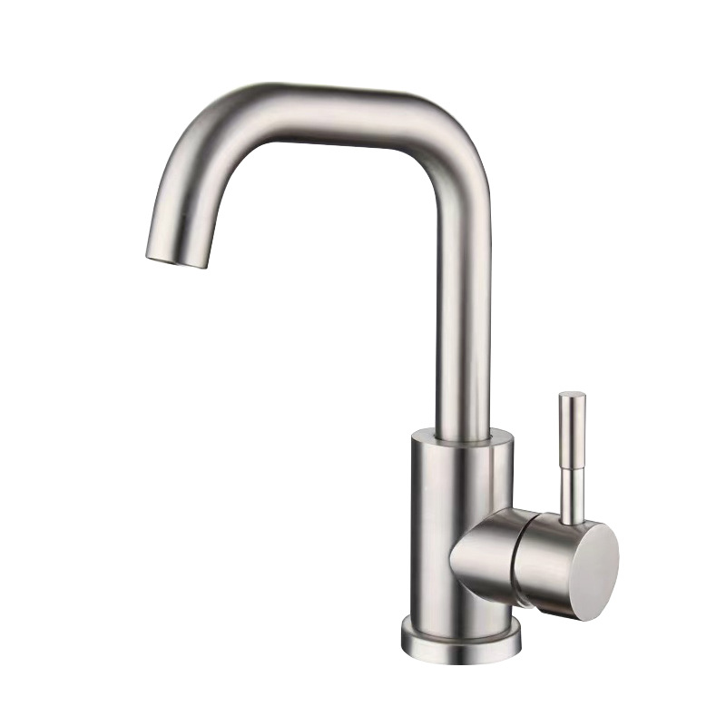 Can a kitchen faucet with a high arc accommodate large pots and dishes for easy cleaning?