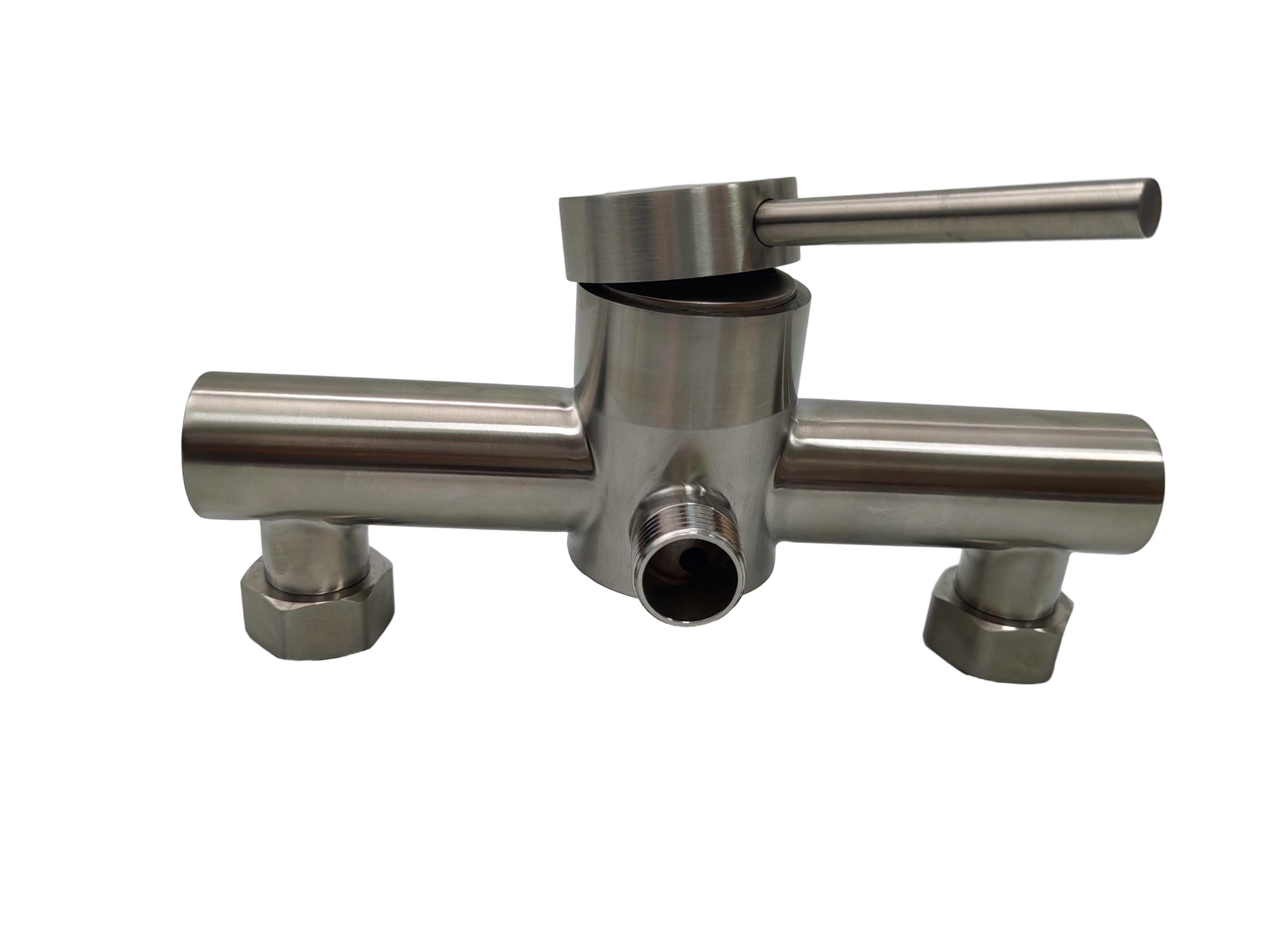 single hole stainless steel bathtub faucet