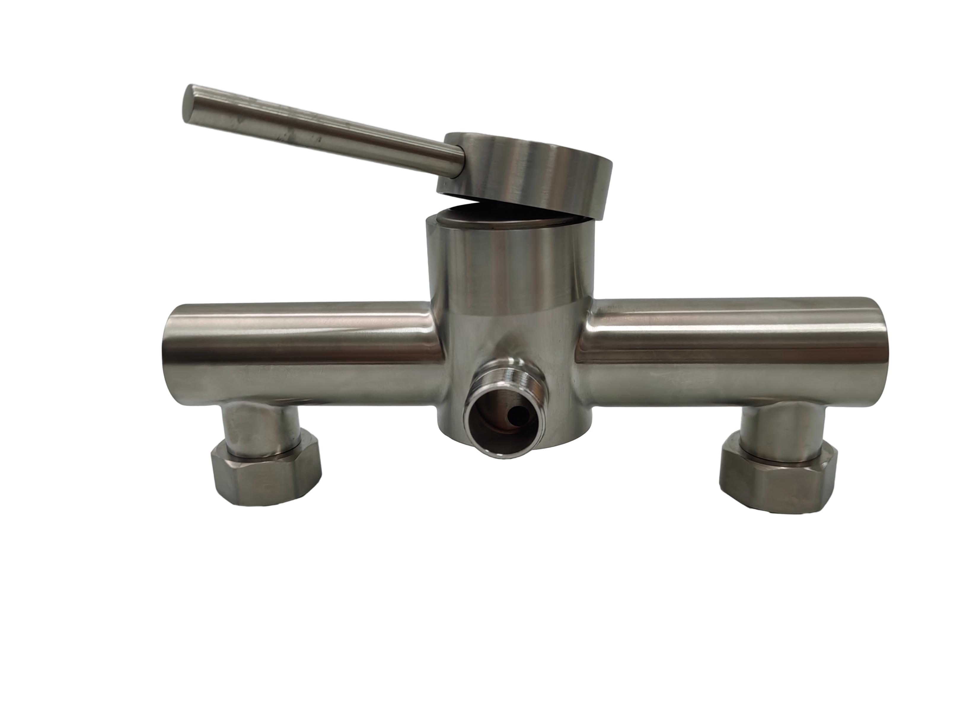 single hole stainless steel bathtub faucet