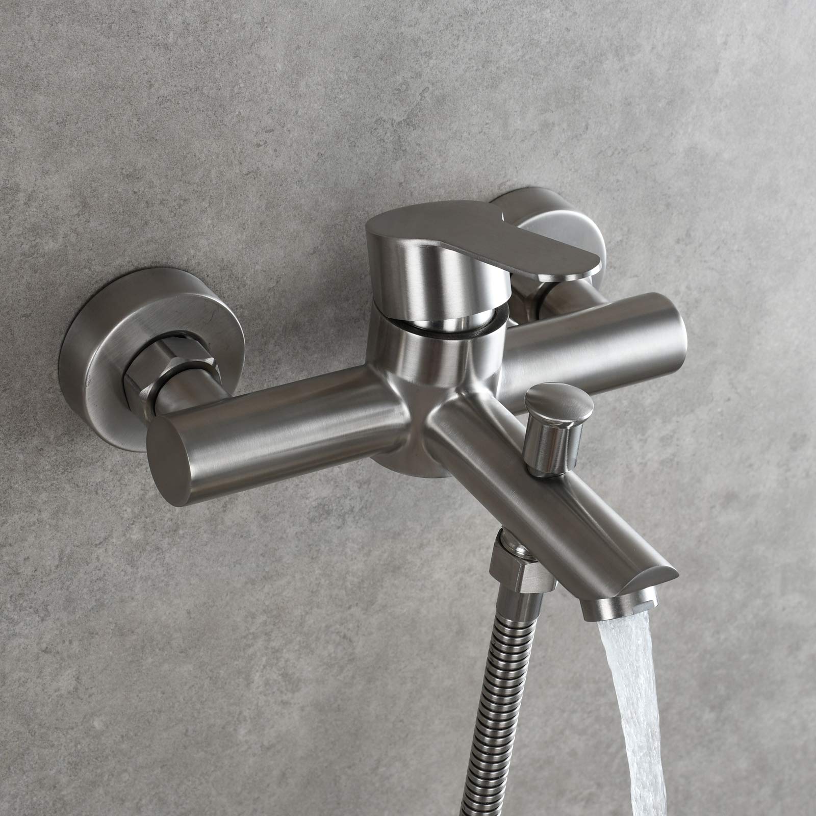 black wall mount tub faucet