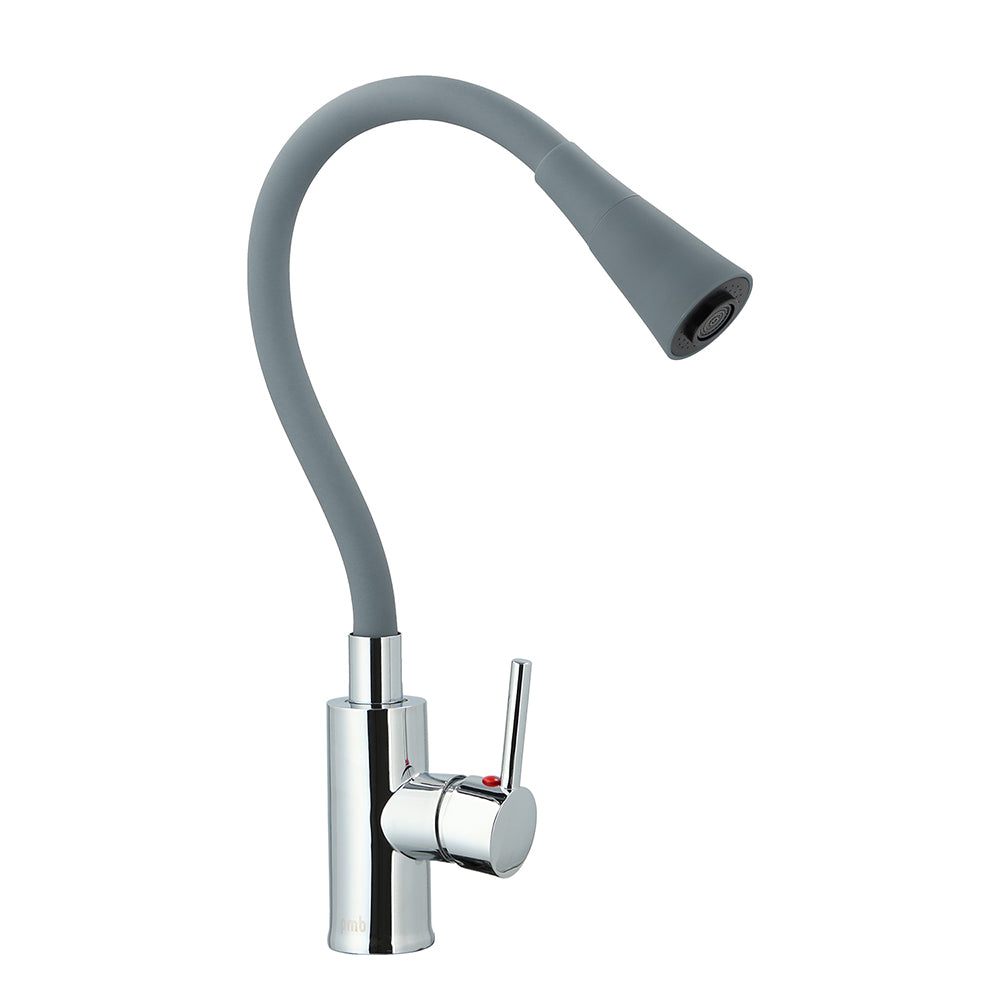 Single lever kitchen universal tube mixer