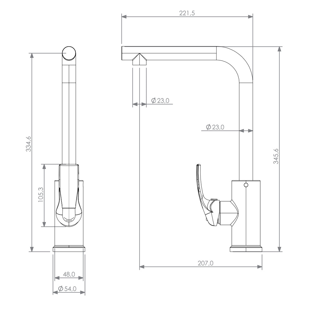 abs plastic taps for kitchen
