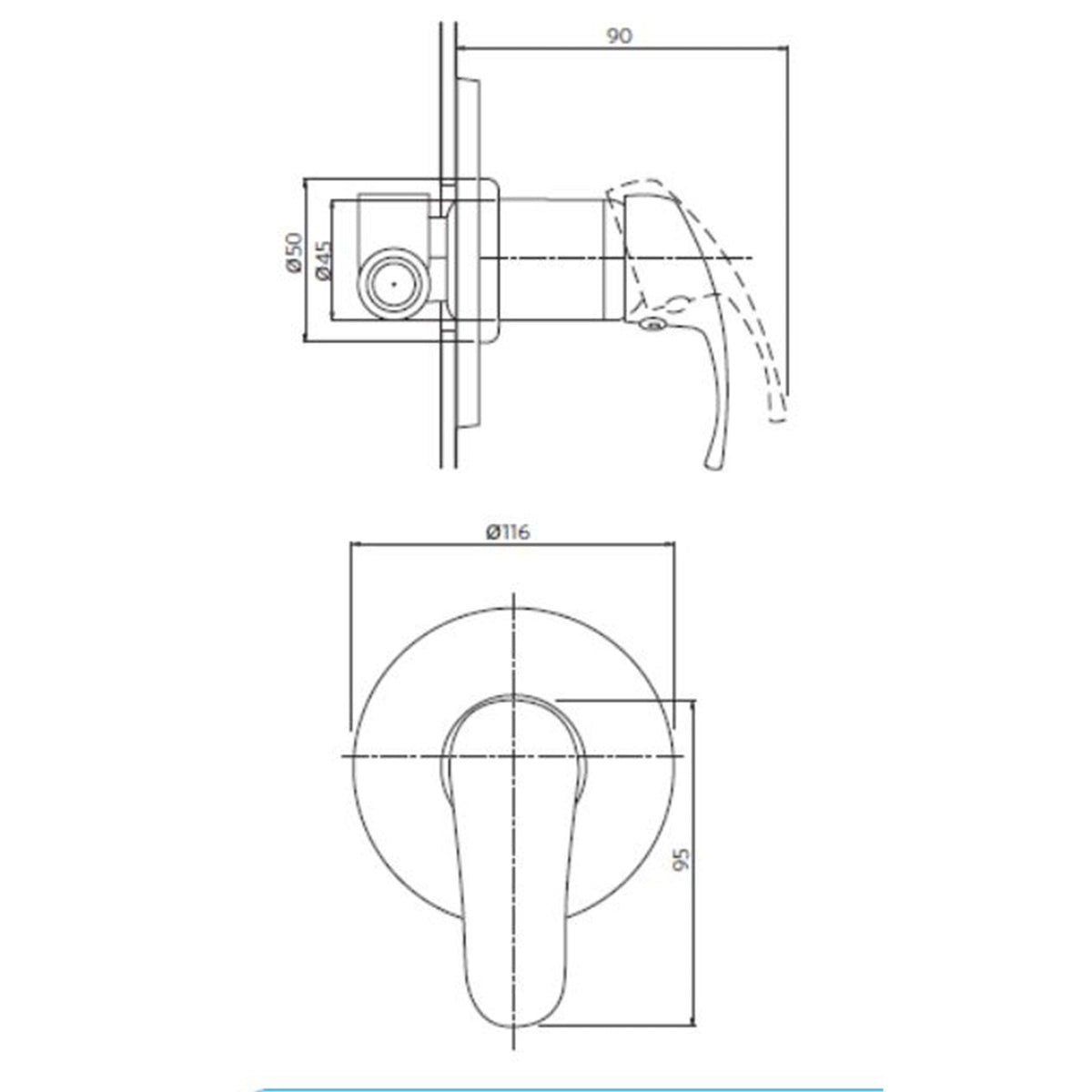 2 way mixer valve