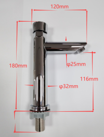 stainless steel time delay selfclosing faucet