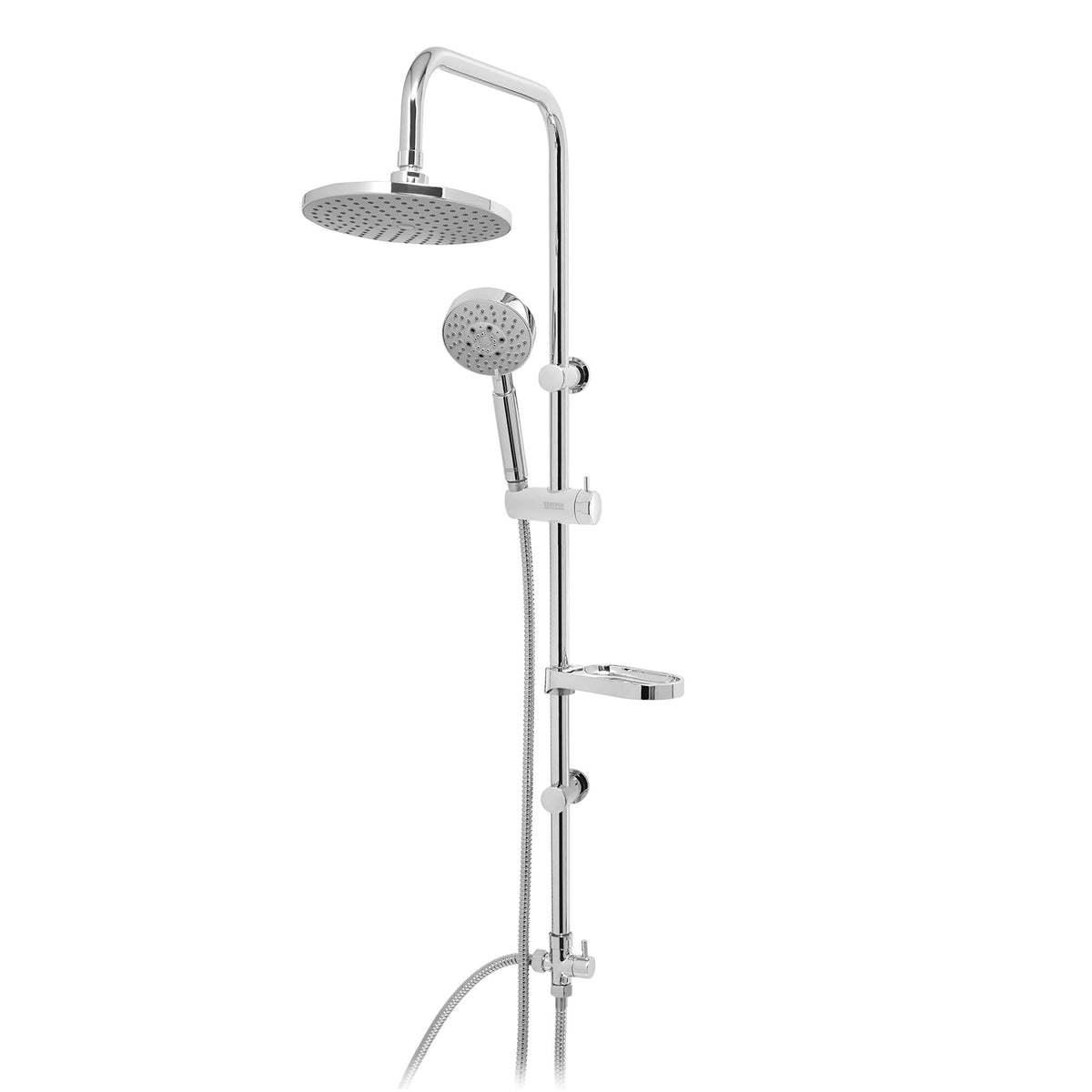 In wall brushed brass shower set