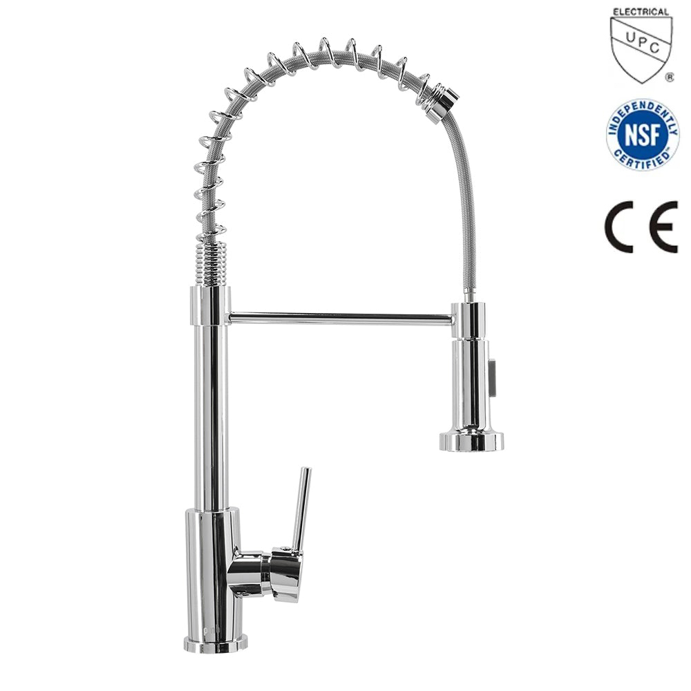 stainless steel sink tap kitchen laundry faucet with pull out sprayer