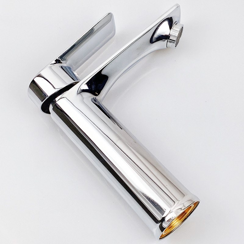 bathroom sink chrome finish single handle basin faucet water tap(griferia)