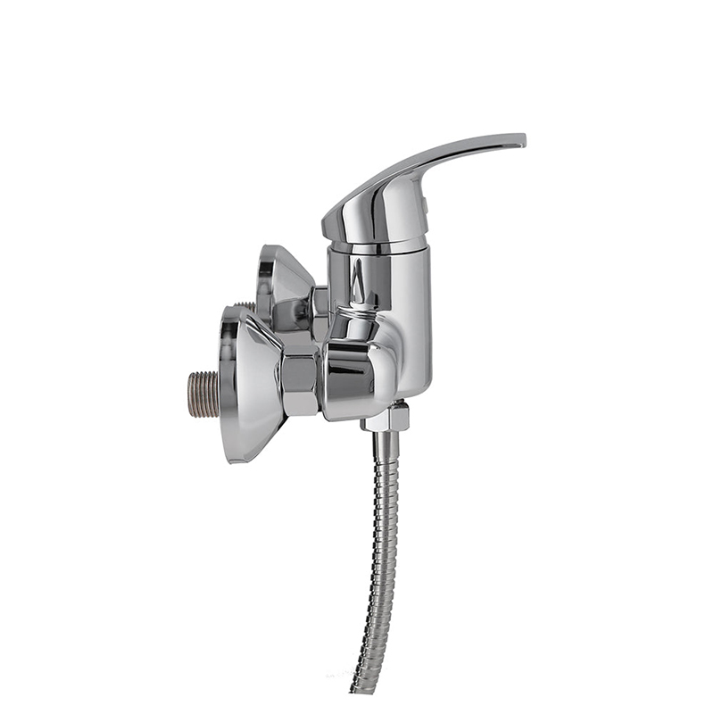 single abs chrome hand rain built in shower duchas