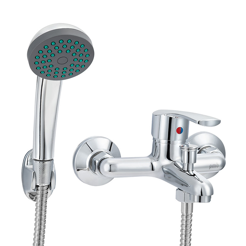 Wall Mounted Tub Spout With Diverter And Handshower(duchas)
