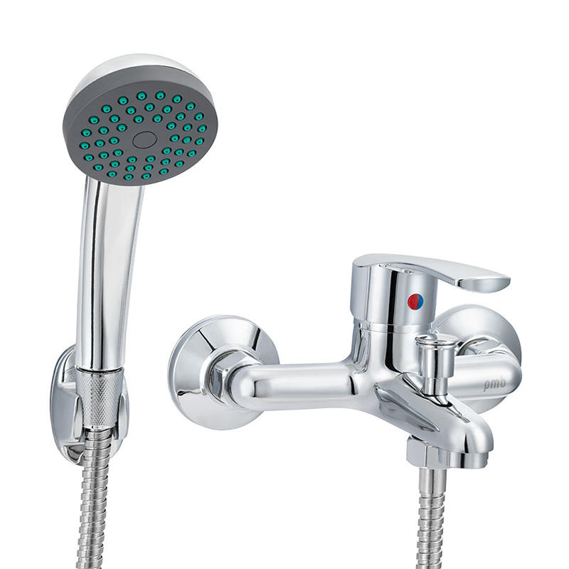 tub and shower faucet system with handheld duchas