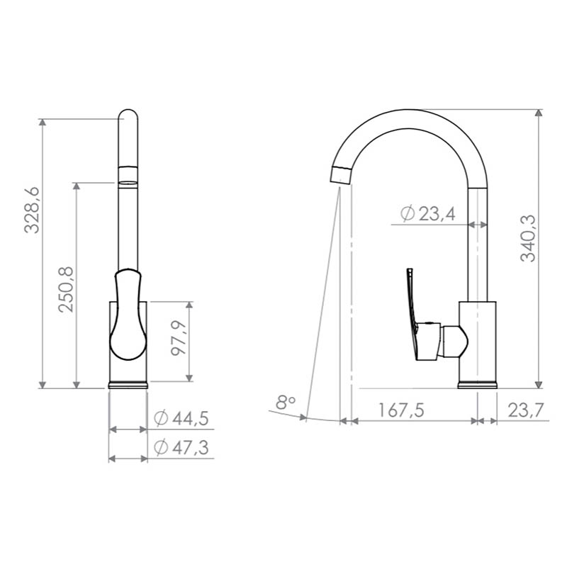 single lever hot and cold abs plastic kitchen sink tap(griferia cocina)