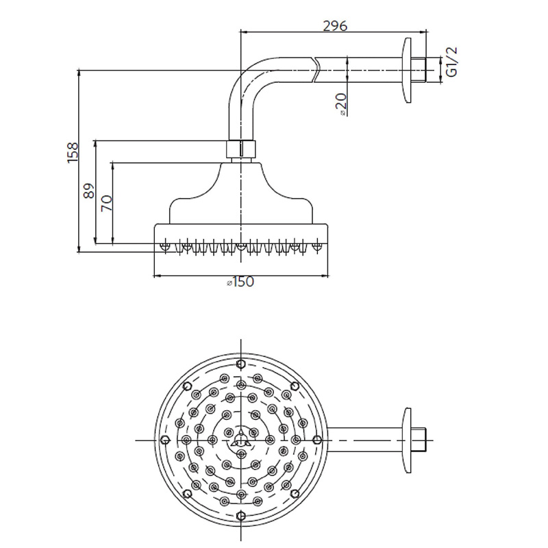 Built in showerheads griferia para ducha