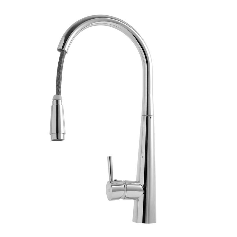 Can kitchen faucets be installed on different types of sinks, including stainless steel, ceramic, or granite composite sinks?