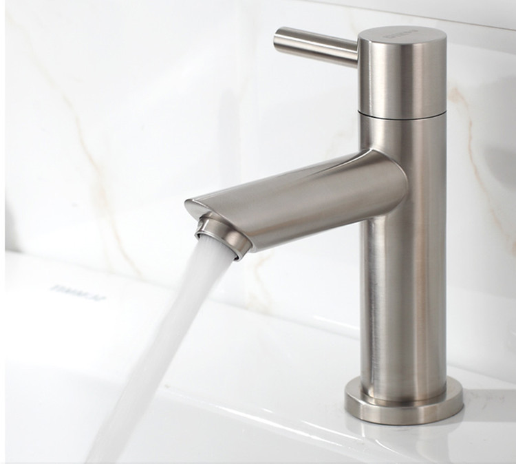 stainless steel single handle hot and cold faucet 