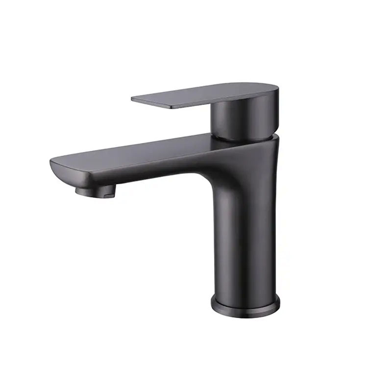 304 stainless steel gunmetal grey bathroom taps sink faucet