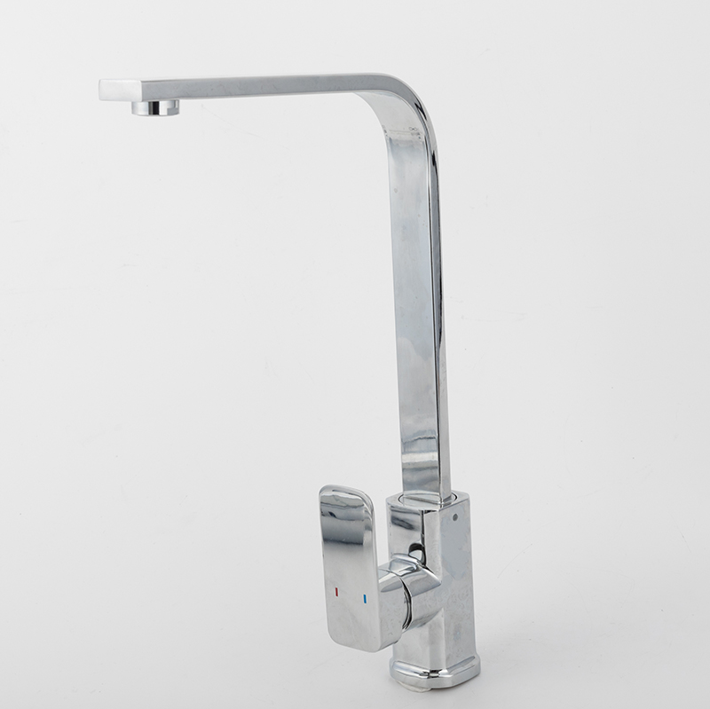 Deck Mount Single Handle Square Zinc Alloy Kitchen Faucet(griferia de cocina)