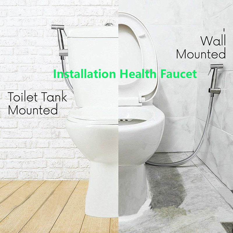 HOW TO INSTALL A HEALTH FAUCET TOILET BIDET SPRAYER | HANDHELD BIDET SPRAYER FOR TOILET