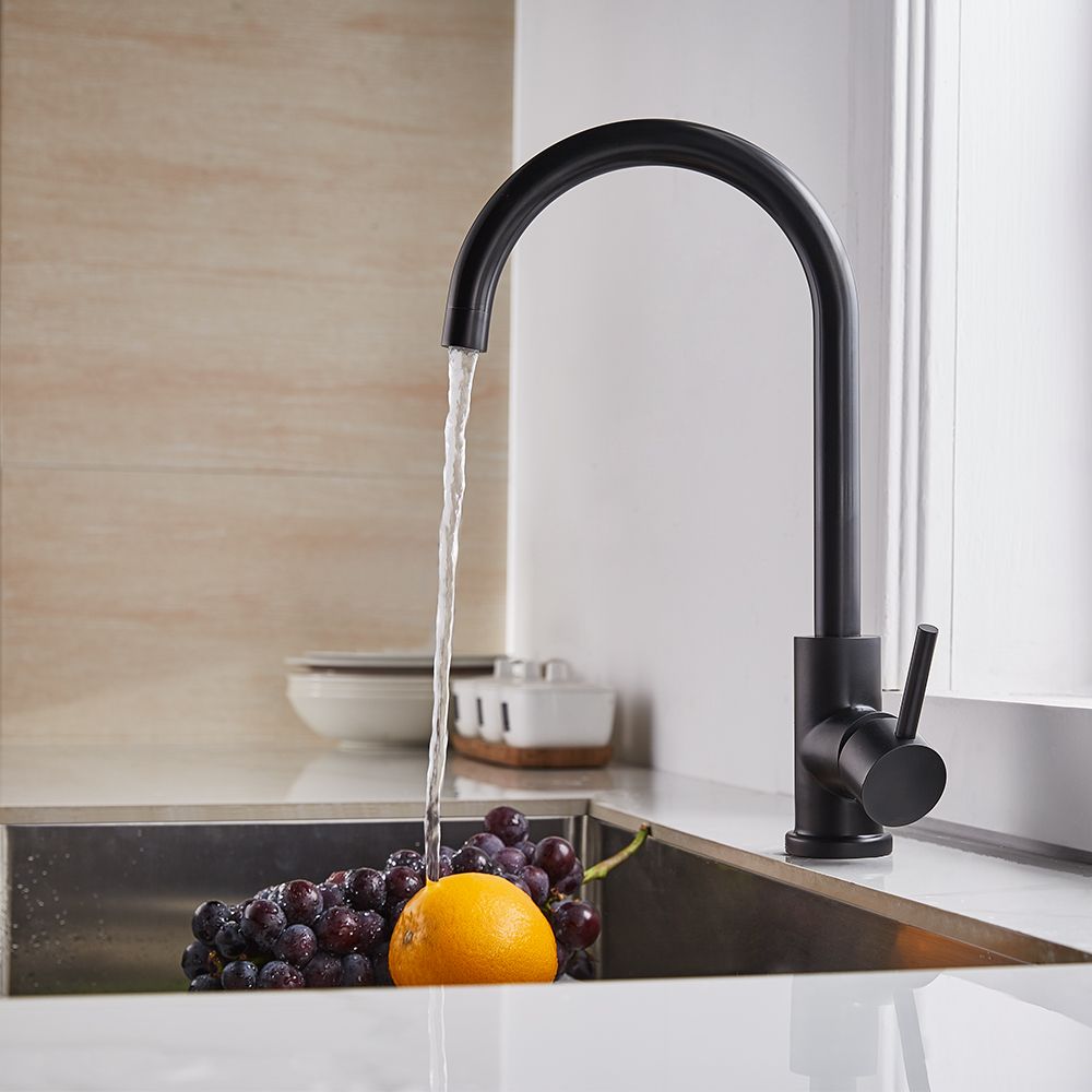 Modern Single Lever Hot Cold Black Faucets For Sinks(grifo de cocina)