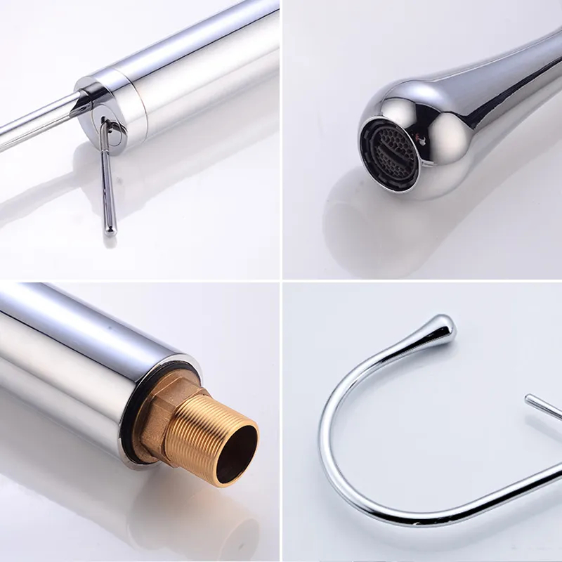 Chrome Brass Basin mixer Tap for Vanity Lavatory(griferia)