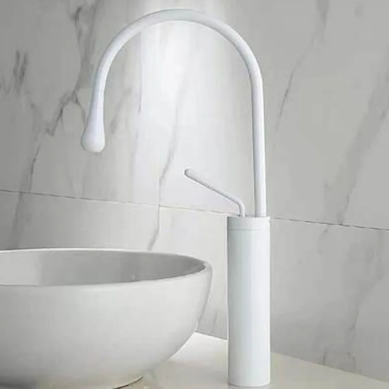 White Brass Basin mixer Tap for Vanity Lavatory(griferia)