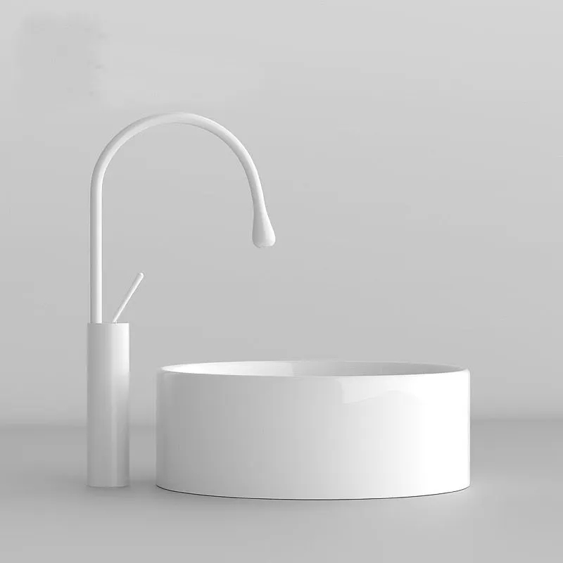 White Brass Basin mixer Tap for Vanity Lavatory(griferia)