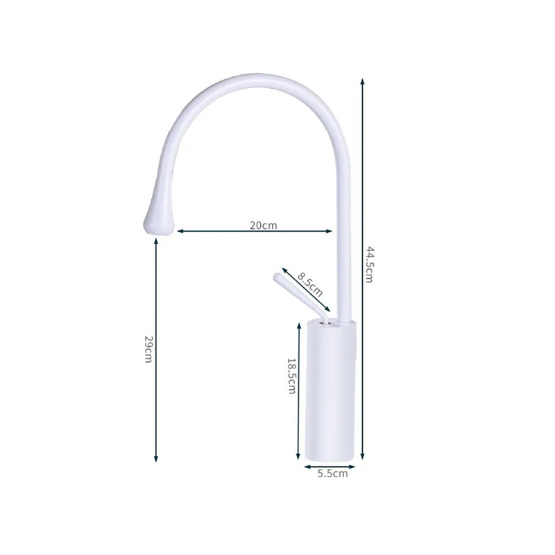 White Brass Basin mixer Tap for Vanity Lavatory(griferia)