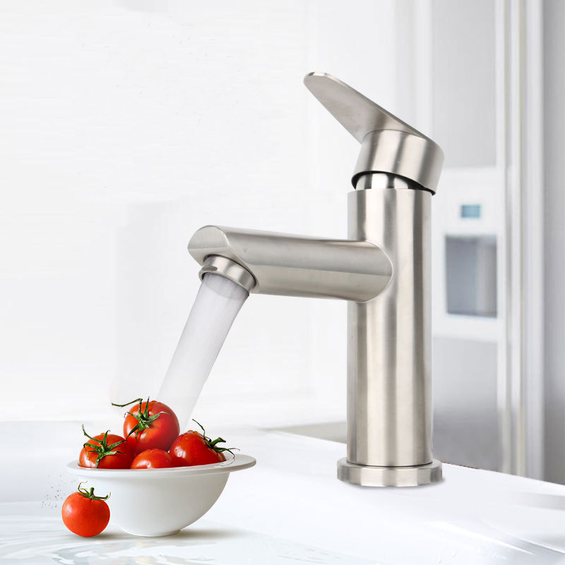 Stainless Steel Basin Mixer Tap for Vanity Lavatory(griferia)