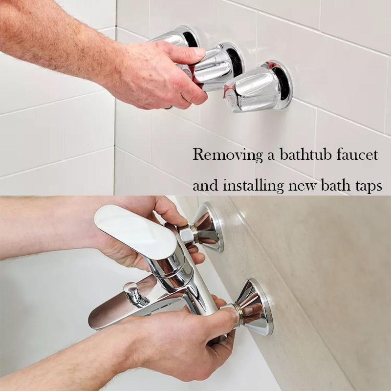 Removing A Bathtub Faucet And Installing New Bath Taps