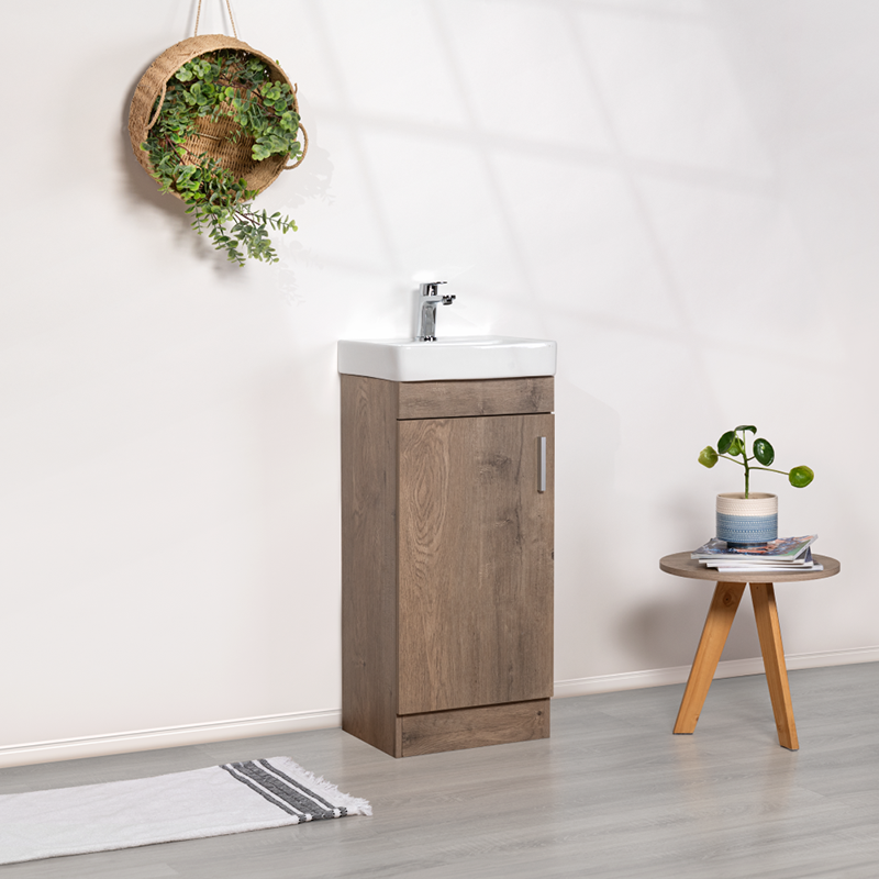 400mm Free Standing Single Vanity Unit