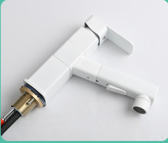 White Brass Basin Mixer(grifos)